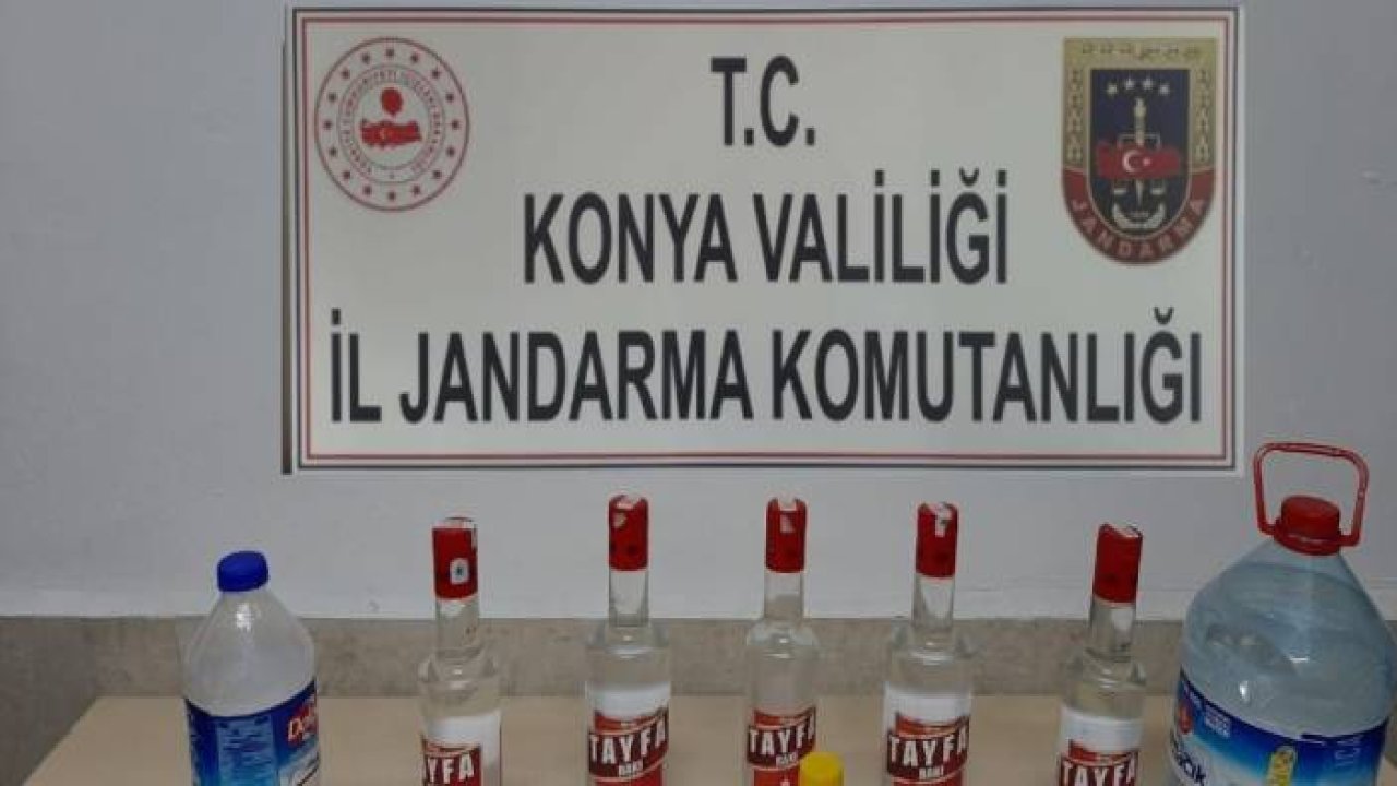 Konya’da sahte alkol ele geçirildi