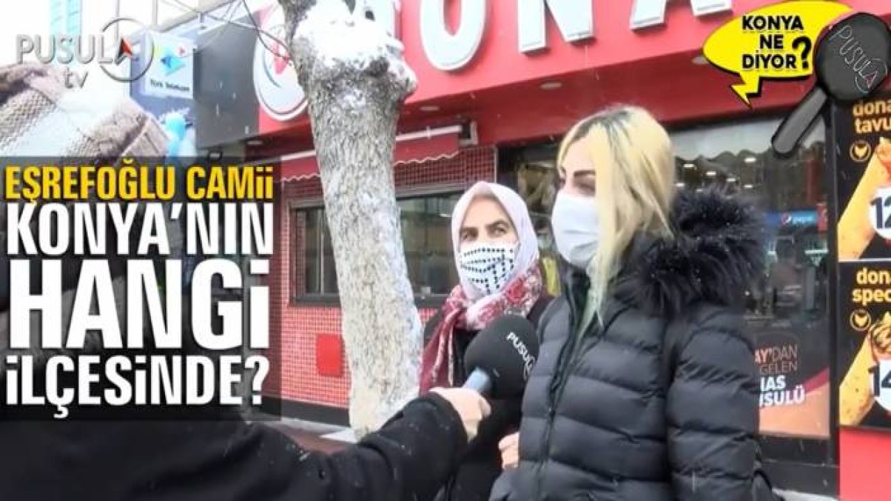 Eşrefoğlu Camii Konya'nın hangi ilçesindedir ve tarihi hakkında bilginiz var mı?