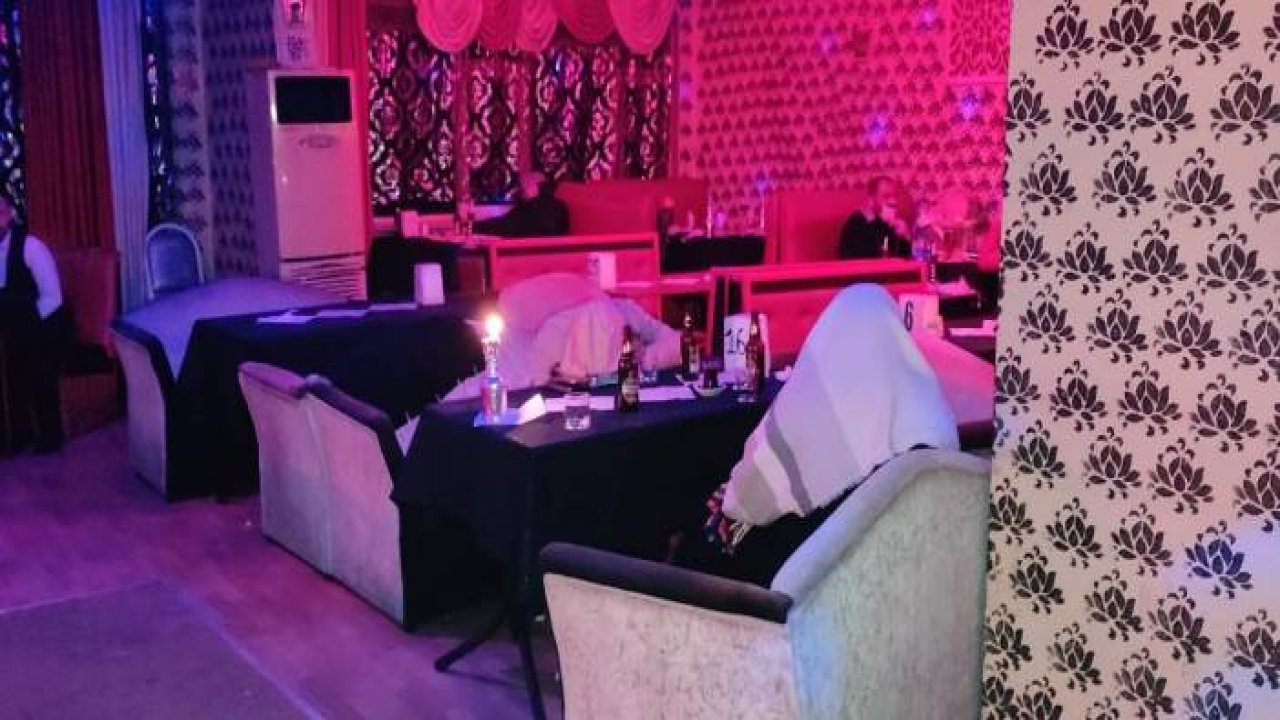 Konya'da kaçak eğlence mekanına baskın