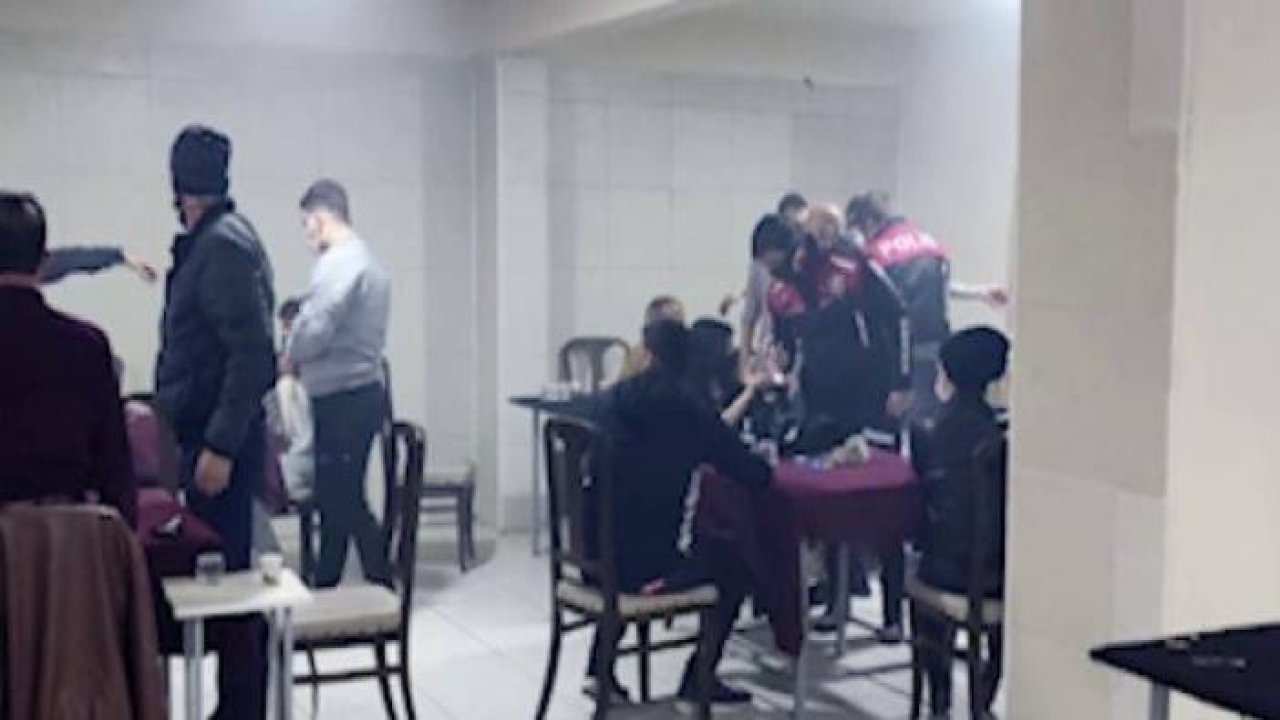 Konya polisinden 3 kapılı kumarhaneye baskın