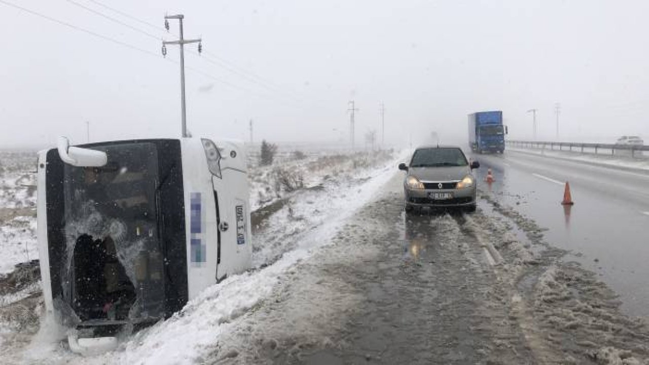 Konya ‘da 2 tur otobüsü kaza yaptı: 1 ölü, 40’dan fazla yaralı