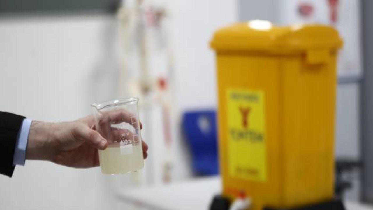 Konya'da okuldaki atıklardan sıvı gübre üretiyorlar