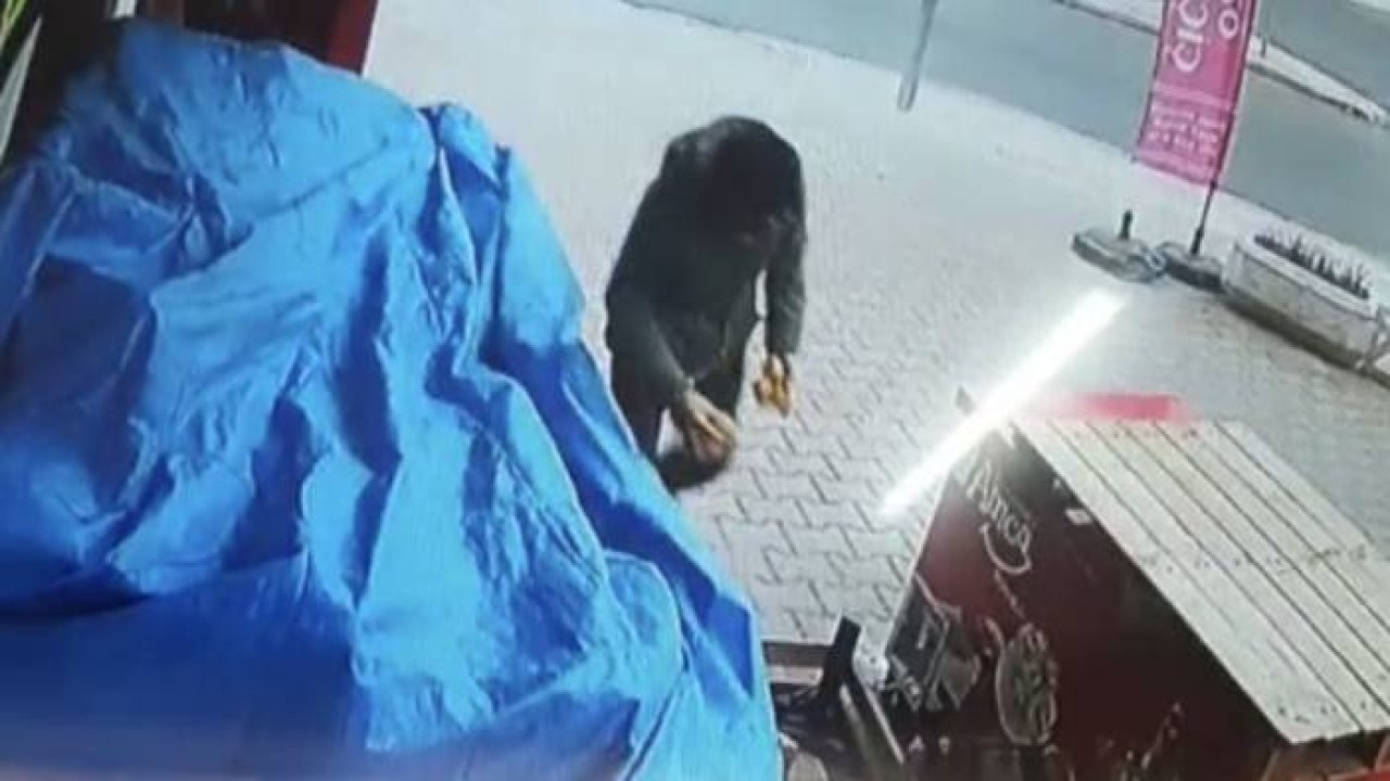 Sebze ve meyveleri seçerek çaldı