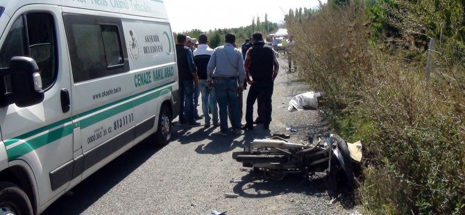 Bir feci kaza da Akşehir'den