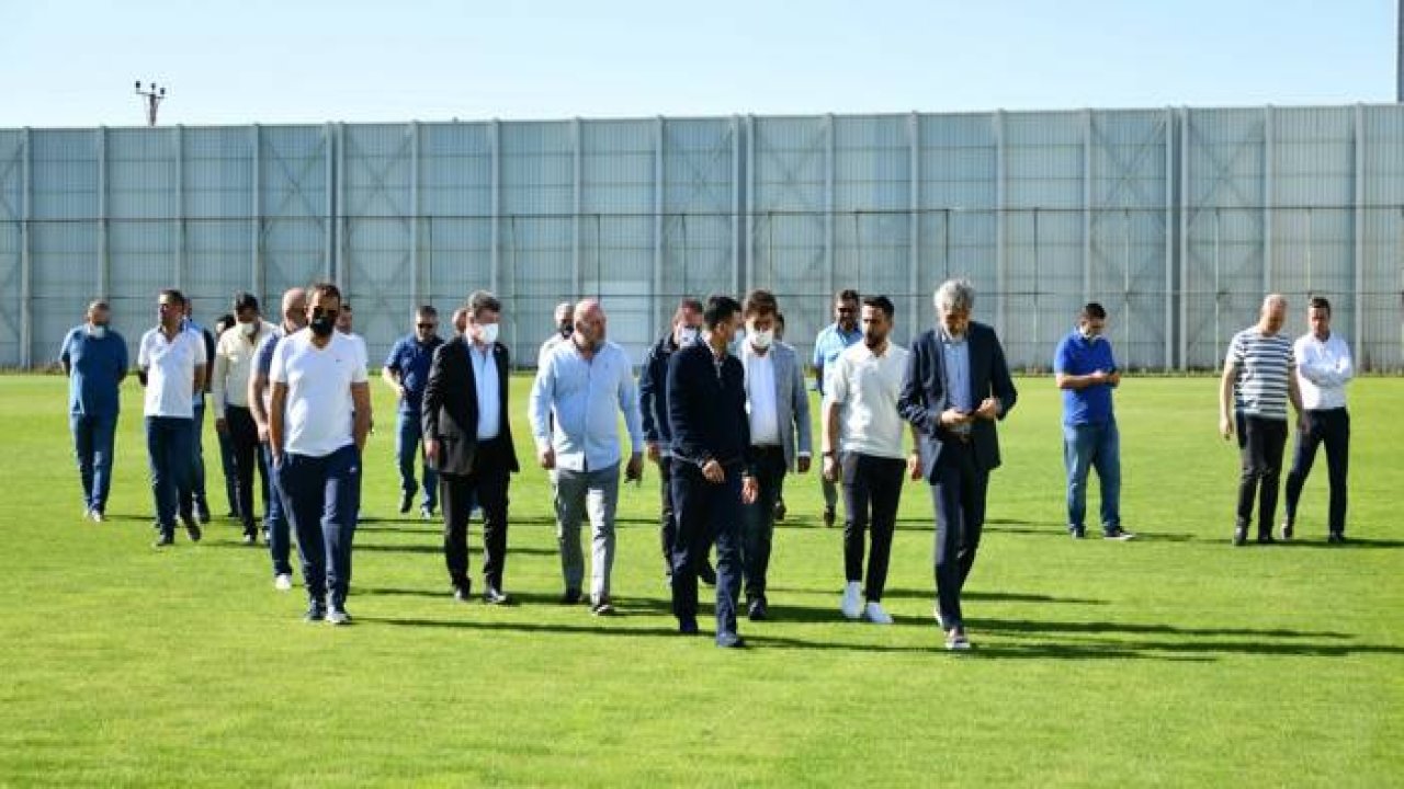 Konyaspor'da yeni yönetim Kayacık'ı gezdi