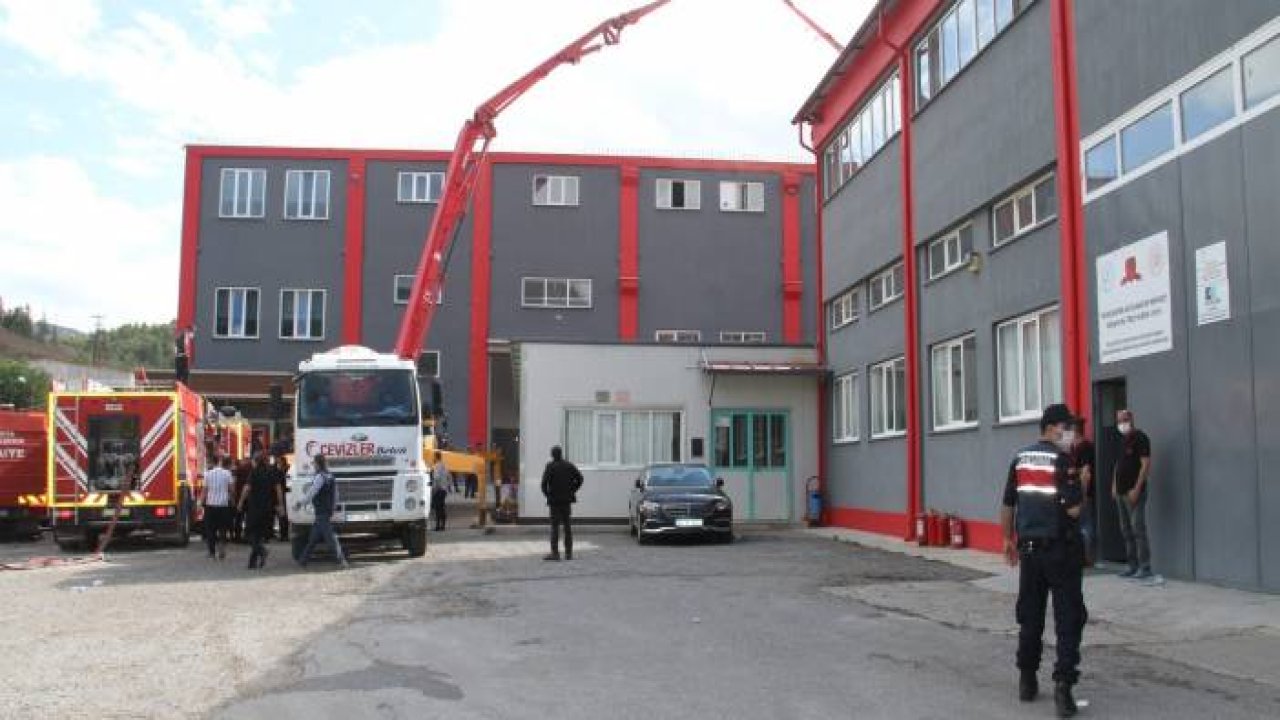 Konya’da silah fabrikasında çıkan yangın söndürüldü