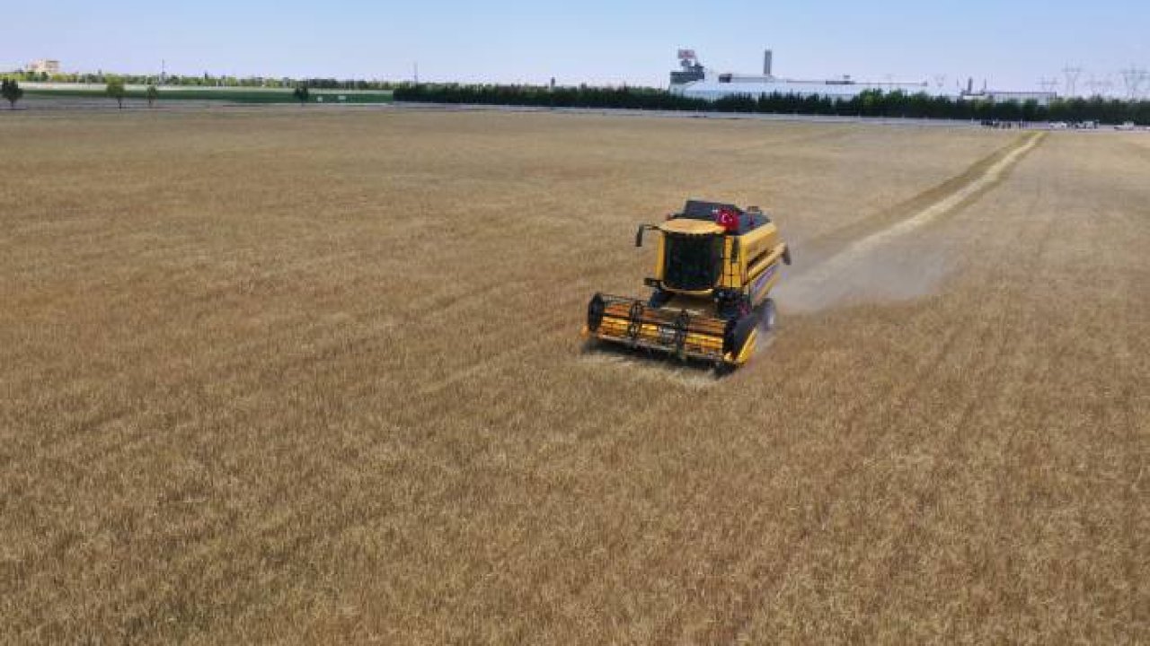 Konya’da atıl araziler ekilip hasadı yapıldı, geliri vatandaşa aktarılacak