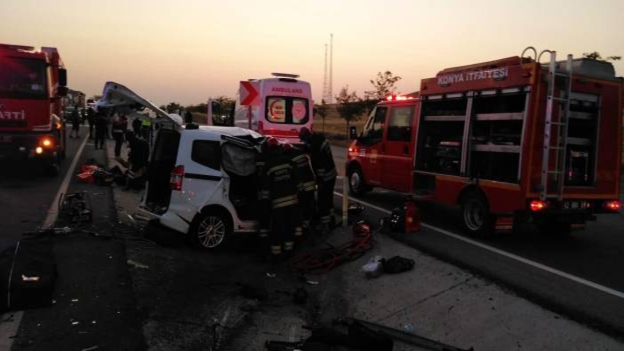 Konya’da tır ile hafif ticari araç çarpıştı: 6 ölü, 2 yaralı