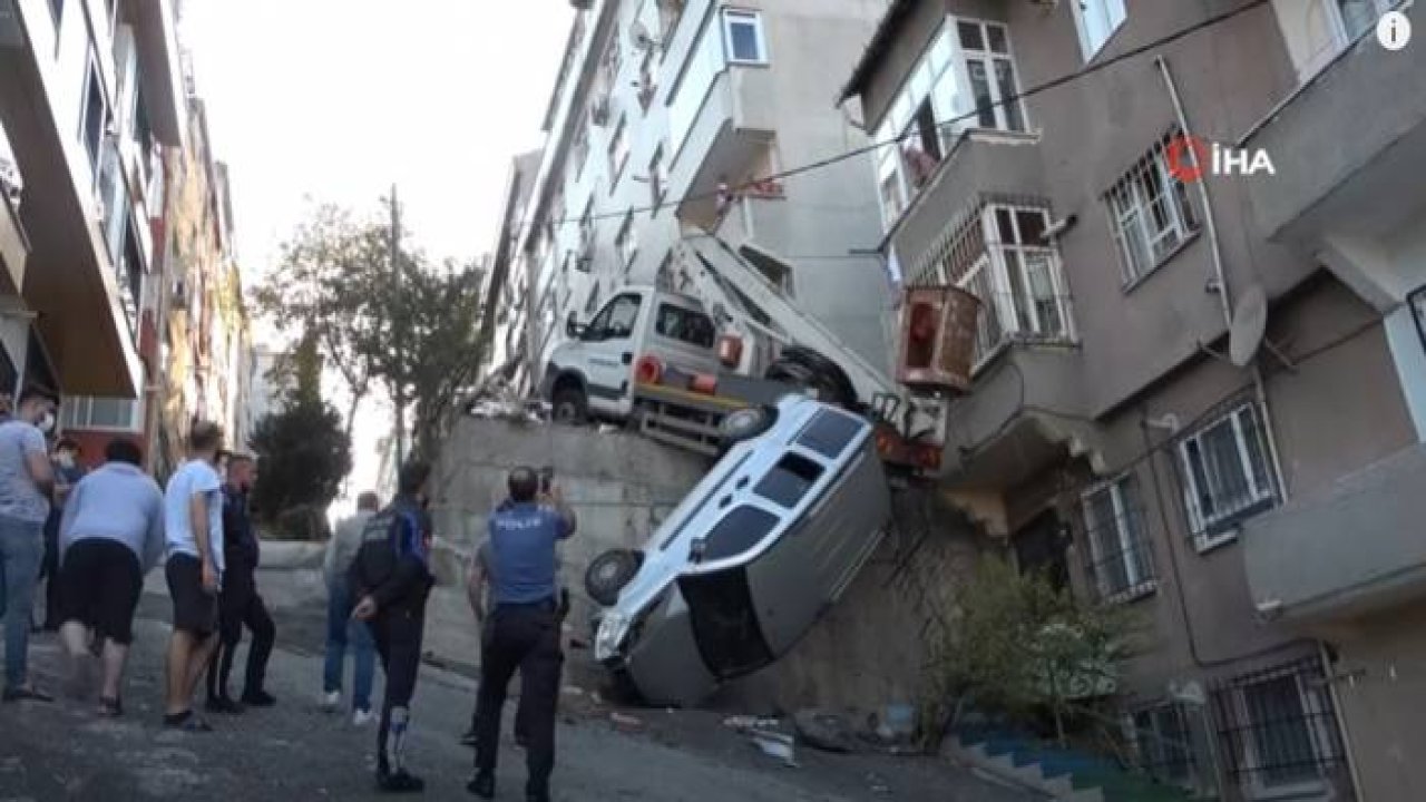 Eyüpsultan’da Akıl Almaz Kaza, Çay İçen Kadınlar Saniyelerle Ölümden Kurtuldu