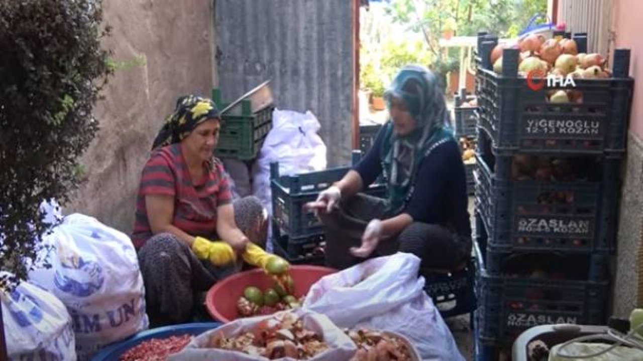 Kadınlar, İmece Usulü Yaptıkları Nar Ekşisi İle Aile Ekonomilerine Katkı Sağlıyor