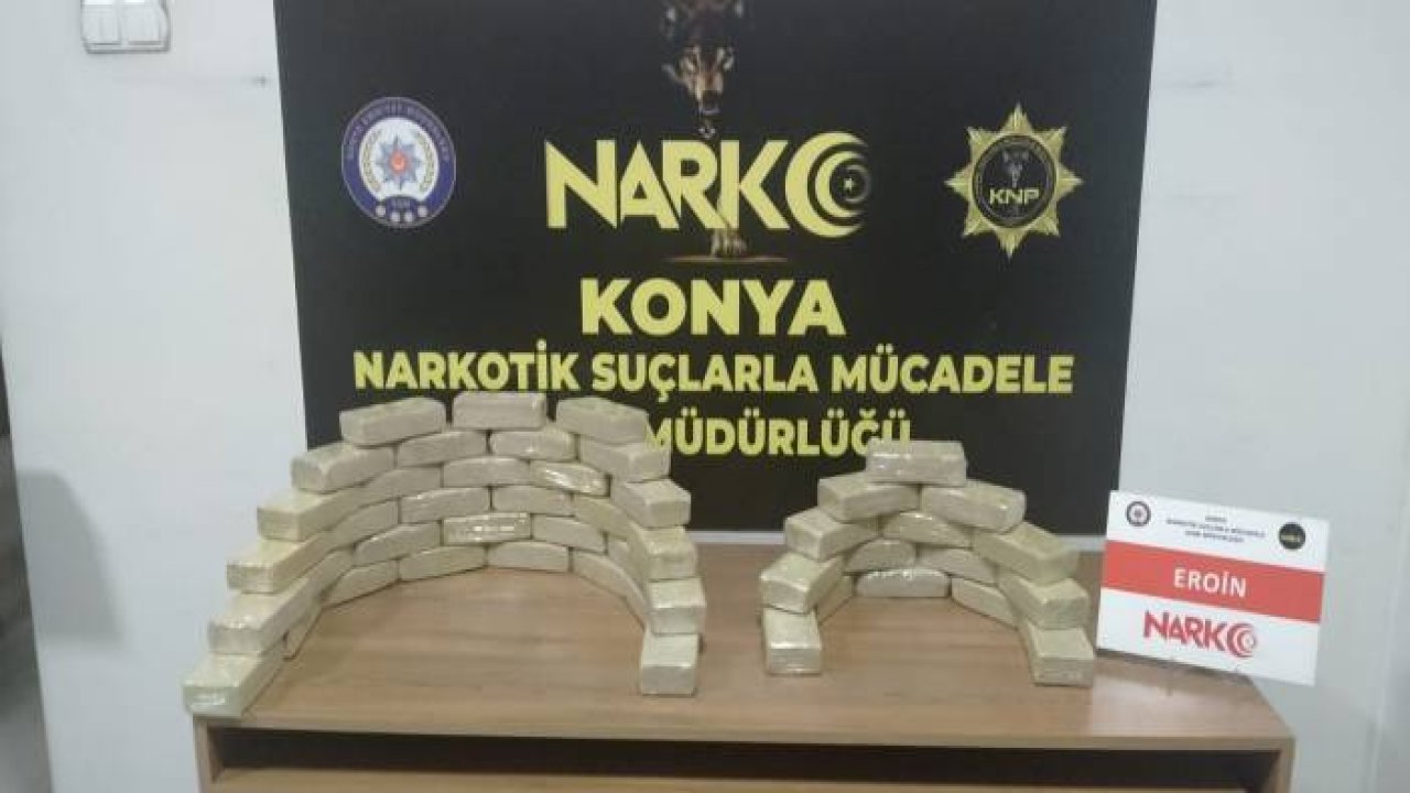Polisten kaçan araçtan 24 kilo 600 gram eroin çıktı