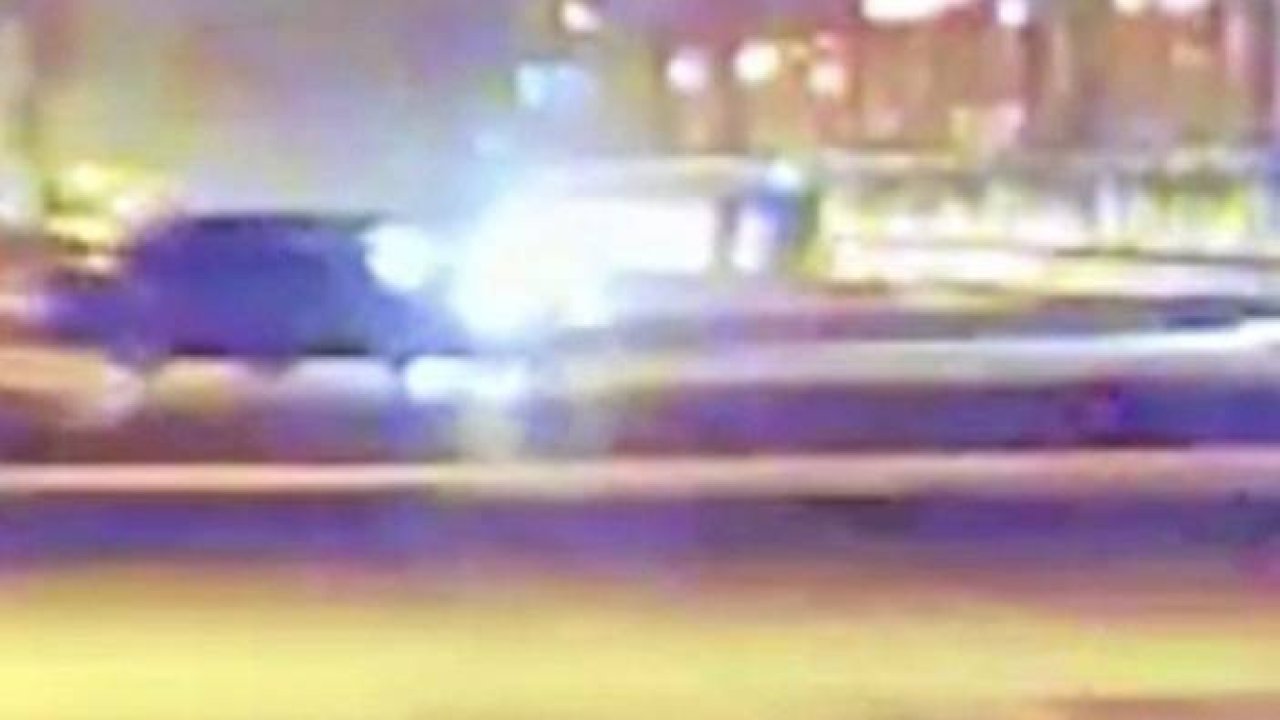 Drift atan sürücü radar aracının kamerasına yakalandı