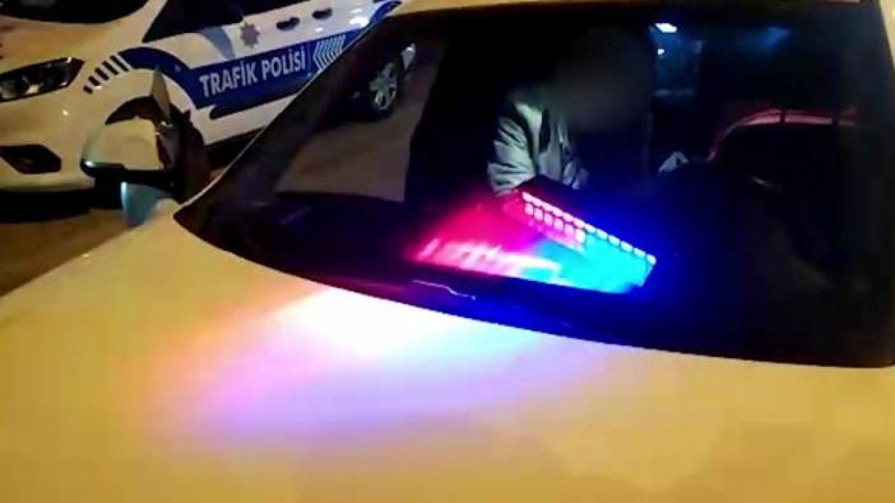 Araçlarına çakar taktılar cezayı yediler