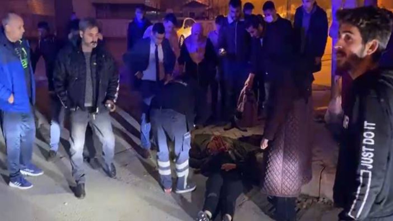 Karşıdan karşıya geçmek isteyen genç kıza otomobil çarptı