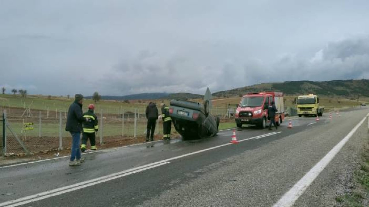 Kontrolden çıkan otomobil devrildi: 1 ölü