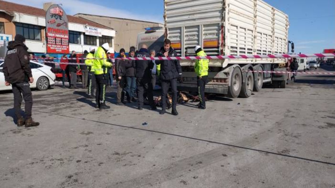 Konya’da tırın altında kalan yaya hayatını kaybetti