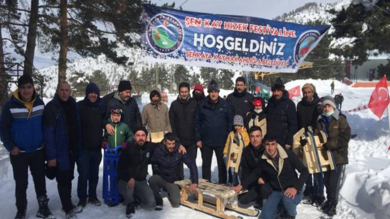 Kızak festivalinde renkli görüntüler