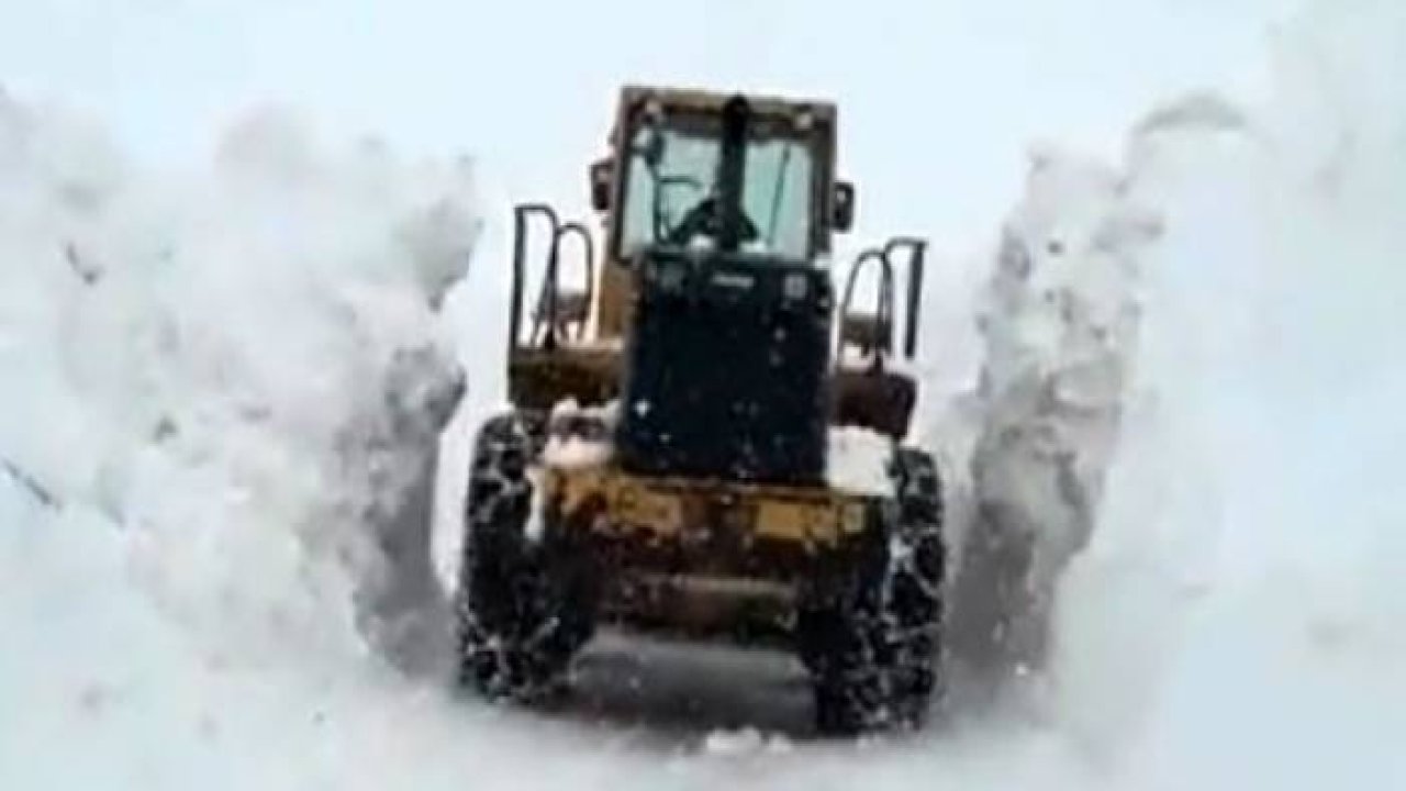 Bingöl’de kar kalınlığı 2 metreyi aştı