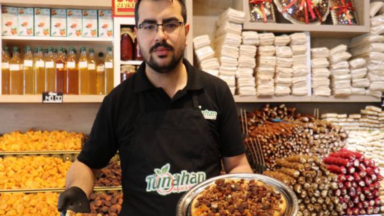 Kayısıdan pizza yaptı