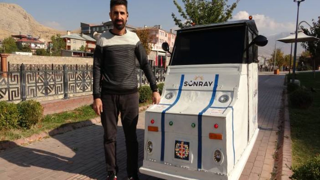 Şehit kardeşi, geri dönüşüm malzemeleriyle elektrikli araç üretti