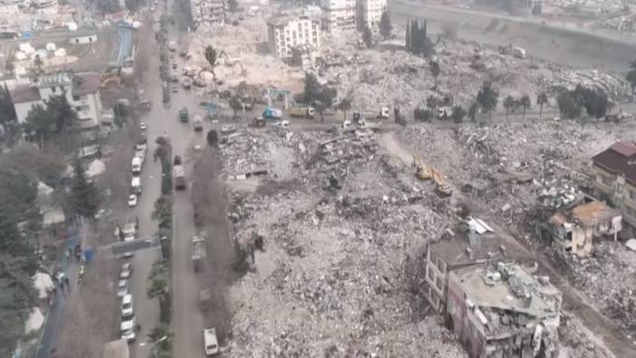 Hatay'da son durum drone ile havadan böyle görüntülendi