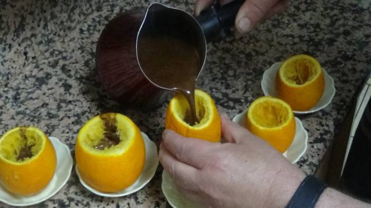 Damak çatlatan lezzet; portakalda kahve