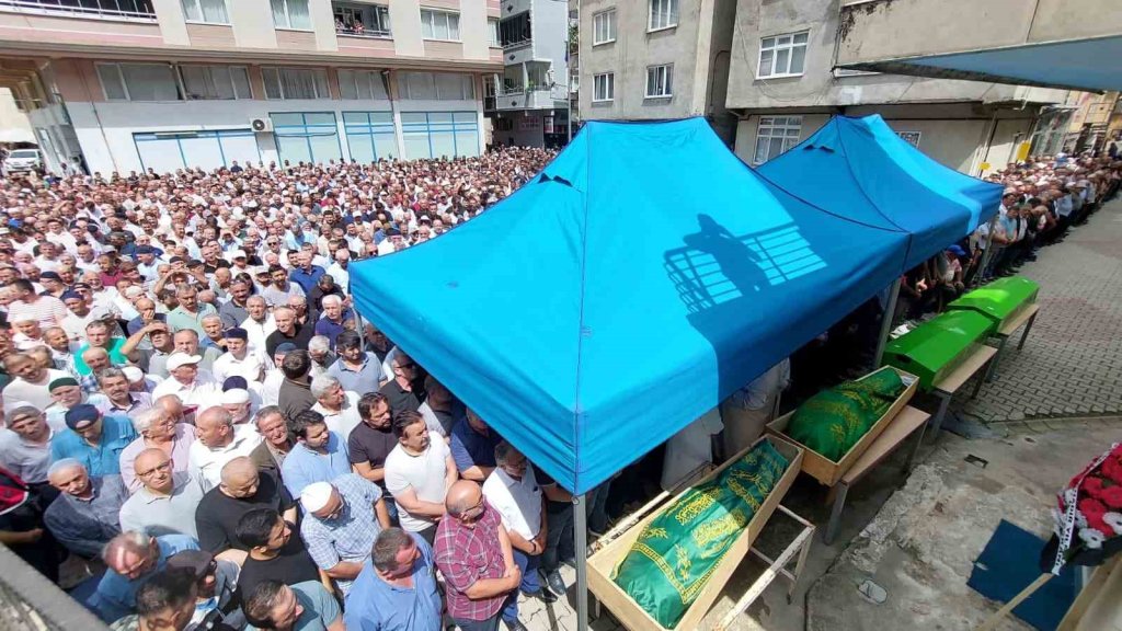 Giresun’daki kazada hayatını kaybeden 4 kişiye son görev