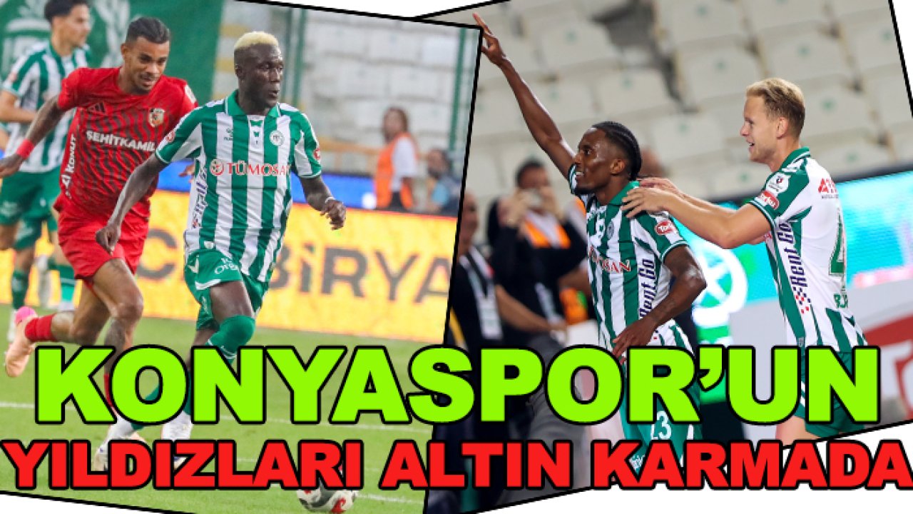 Konyaspor'un yıldızları en iyiler arasında