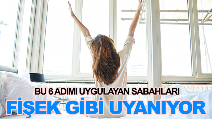 Bu 6 adımı uygulayan sabahları fişek gibi uyanıyor
