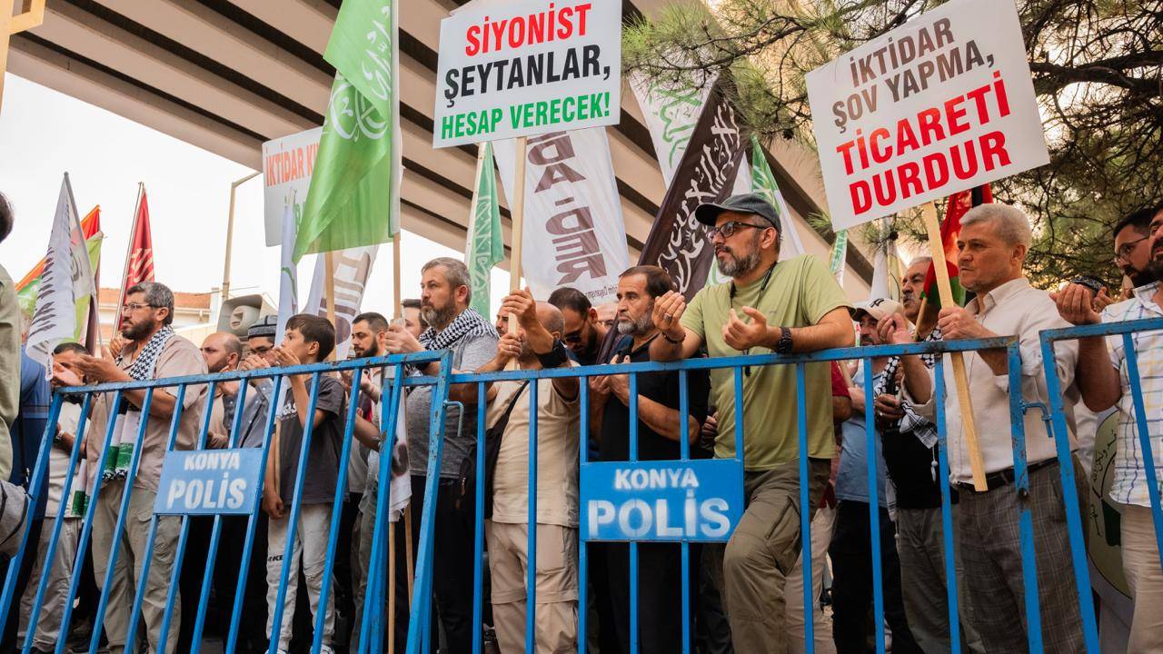 AK Parti önünde planlanan 'Filistin' eylemine Konya Emniyeti izin vermedi