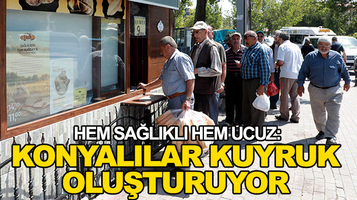 Hem sağlıklı hem ucuz: Konyalılar kuyruk oluşturuyor