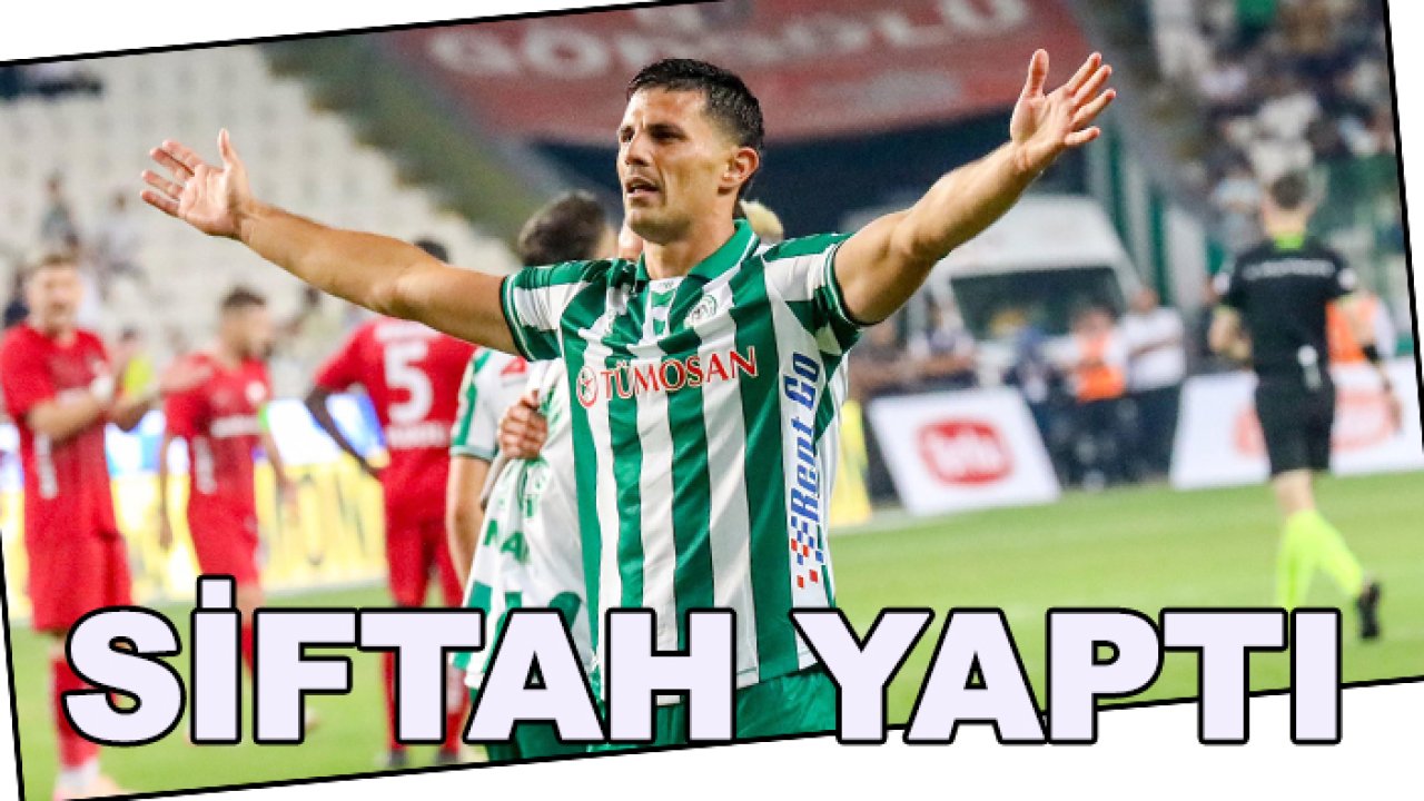 Konyaspor'da Aleksic siftah yaptı