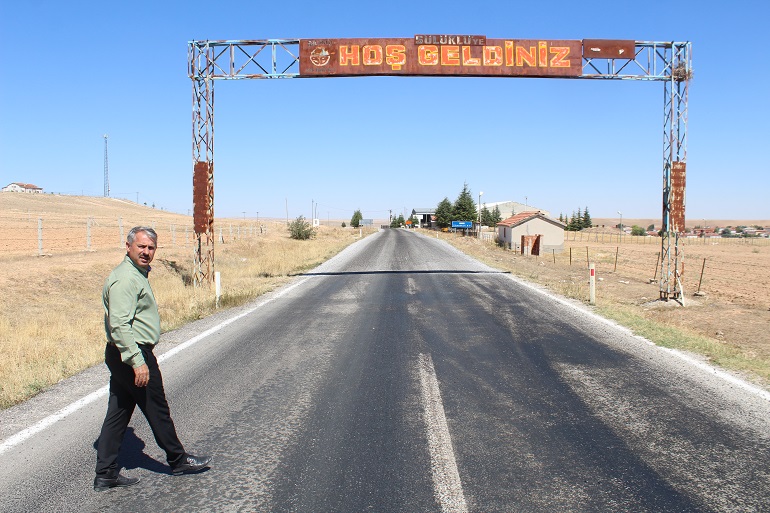 Başkan Günaltay, yapımı tamamlanan Cihanbeyli kara yolunu inceledi