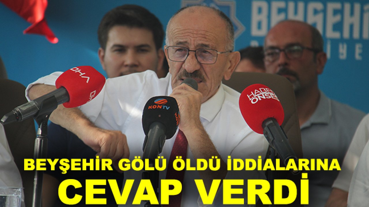 Beyşehir Belediye Başkanı Bayındır, "Beyşehir Gölü öldü" iddialarına cevap verdi
