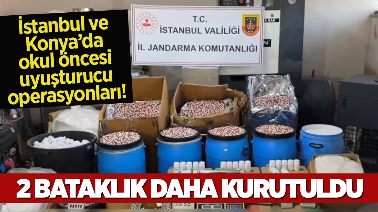 İstanbul ve Konya'da okul öncesi operasyon! 2 bataklık daha kurutuldu