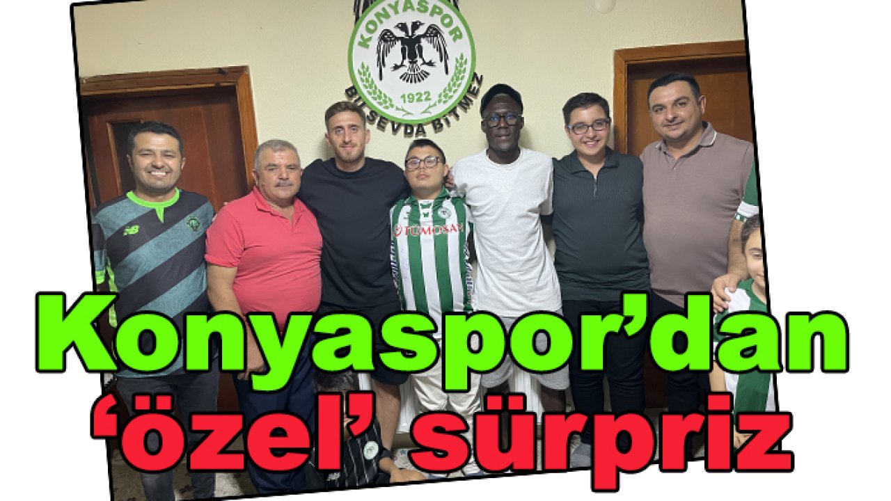 Konyaspor'dan 'özel' sürpriz