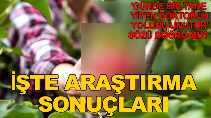 'Günde bir tane yiyen doktorun yolunu unutur' sözü doğru mu? İşte araştırma sonuçları