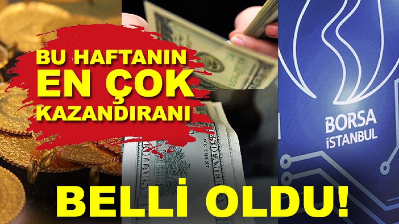 Bu haftanın en çok kazandıranı belli oldu!