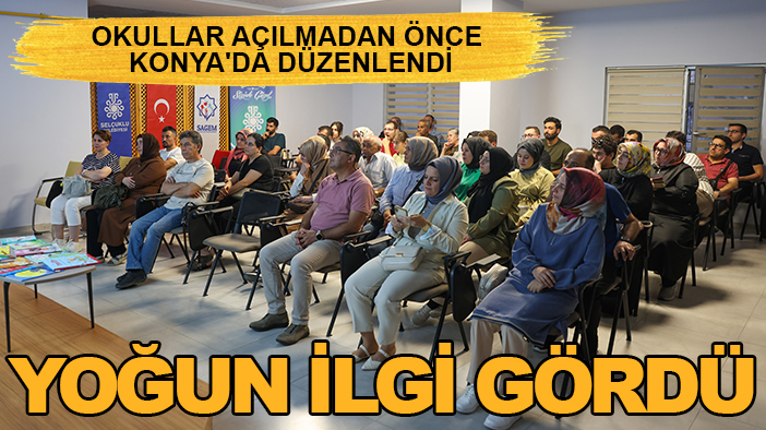 Okullar açılmadan önce Konya'da düzenlendi: Yoğun ilgi gördü
