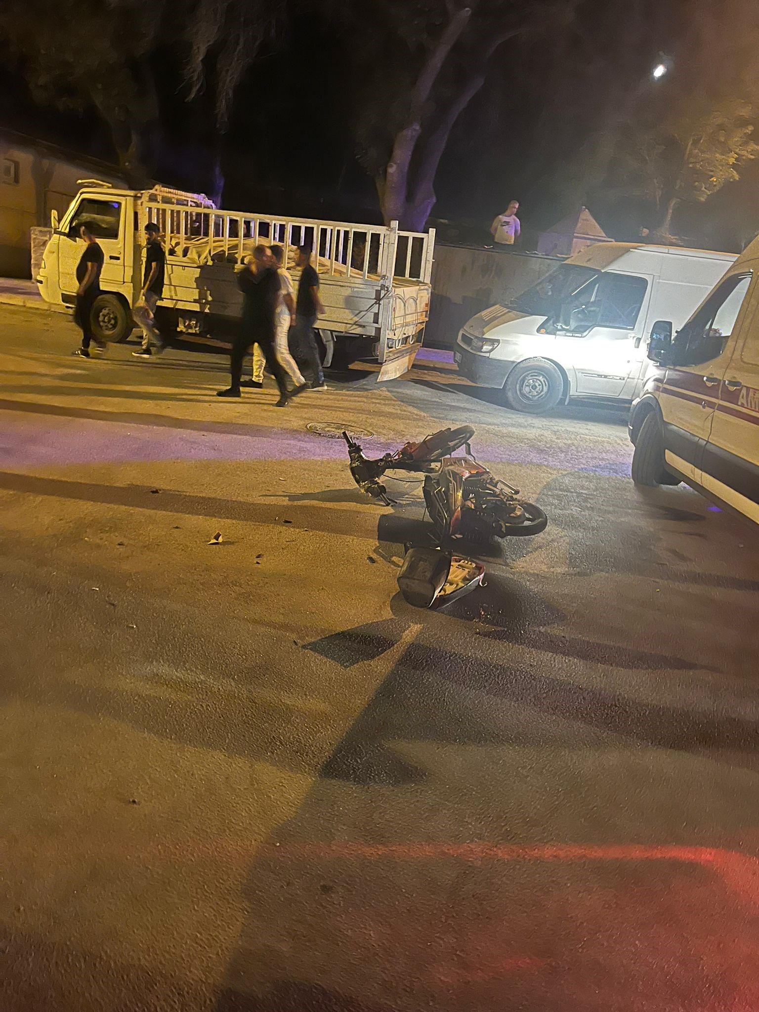 Karapınar’da motosiklet otomobille çarpıştı!