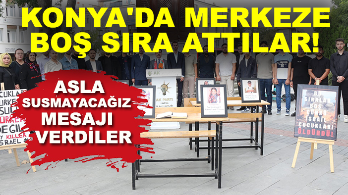 Konya'da merkeze boş sıra attılar! Asla susmayacağız mesajı verdiler