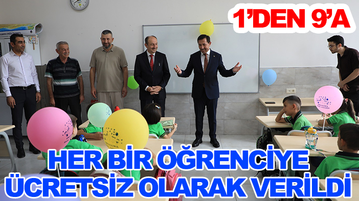 Karatay'da gelenek değişmedi: Her bir öğrenciye ücretsiz olarak verildi