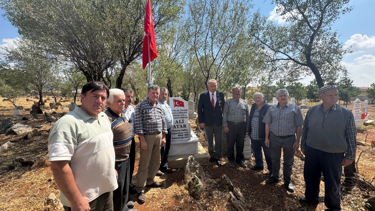 Milli mücadele kahramanı gazi Ali Atar Konya’da saygıyla anıldı