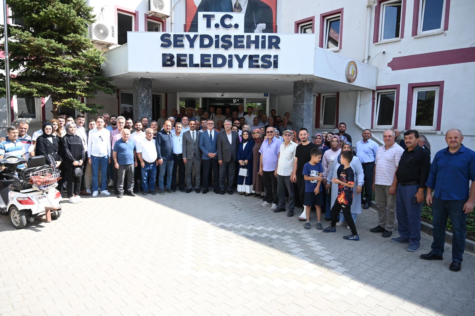 Seydişehir AK Parti ve MHP teşkilatları Başkan Ustaoğlu’nu ziyaret etti