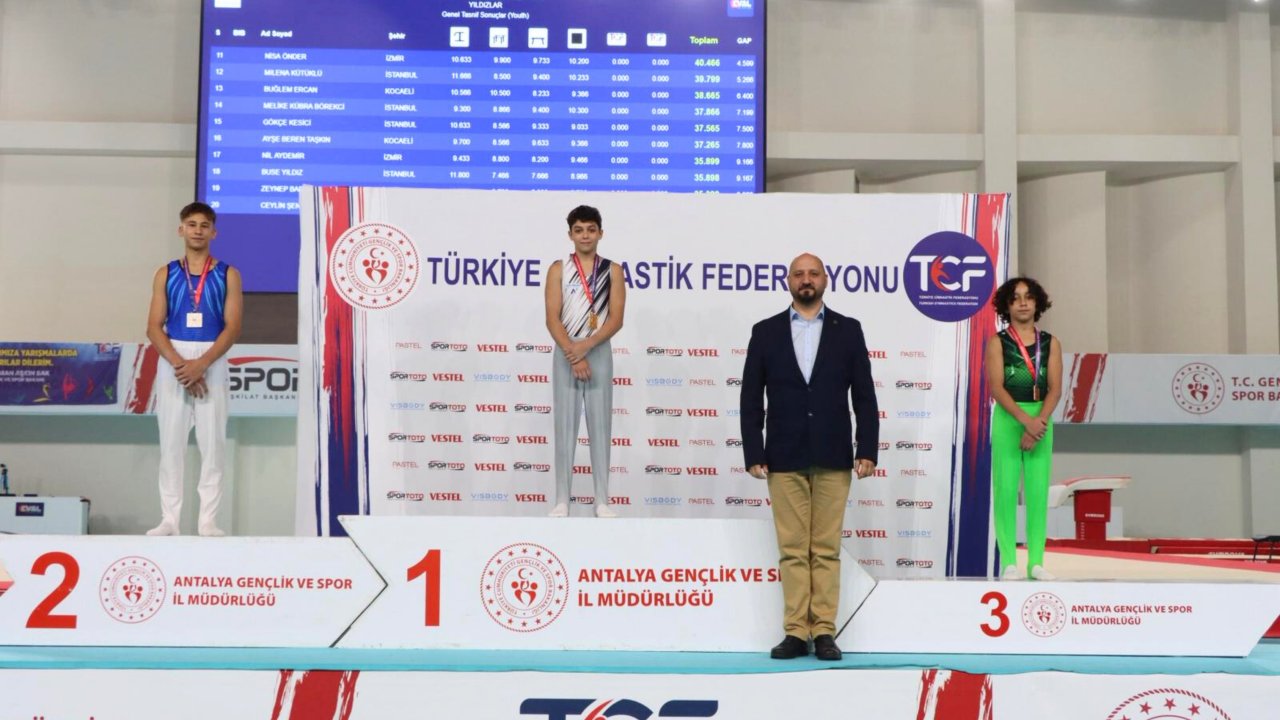 Cimnastikte Türkiye ikinciliği