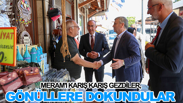 Meram'ı karış karış gezdiler, günüllere dokundular