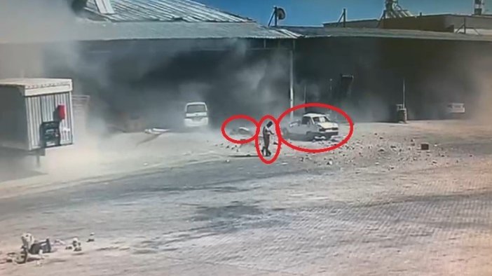 Demre Hali’ndeki patlamada güvenlik kamerasındaki detay olayın şiddetini gözler önüne serdi