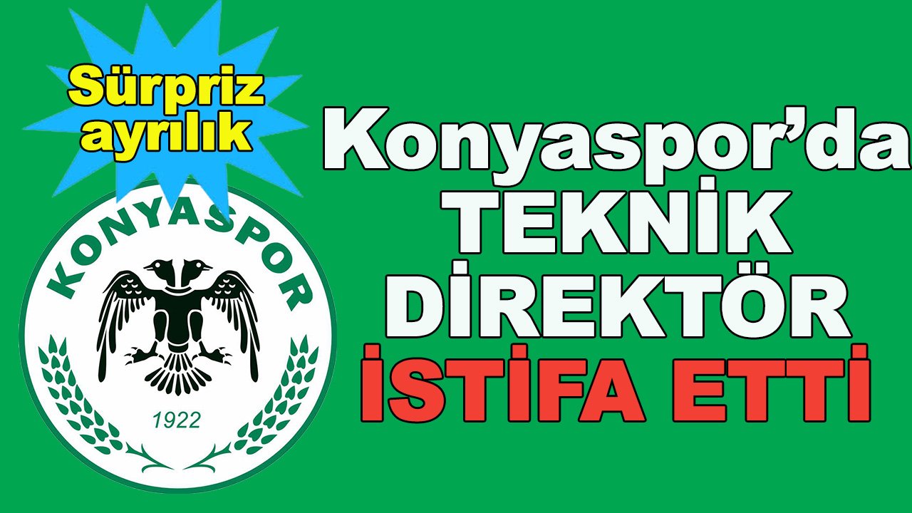 Konyaspor'da teknik direktör istifa etti