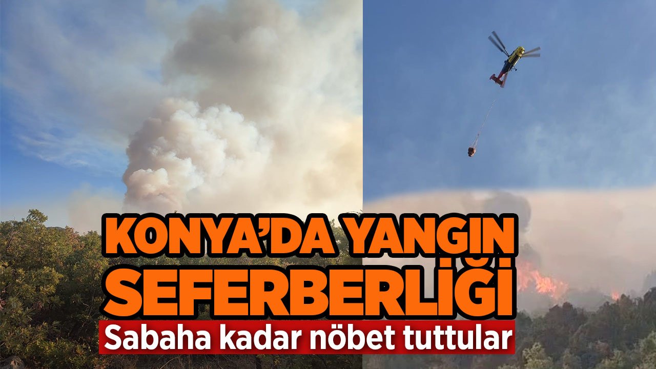 Konya'da çıkan orman yangını güçlükle kontrol altına alındı