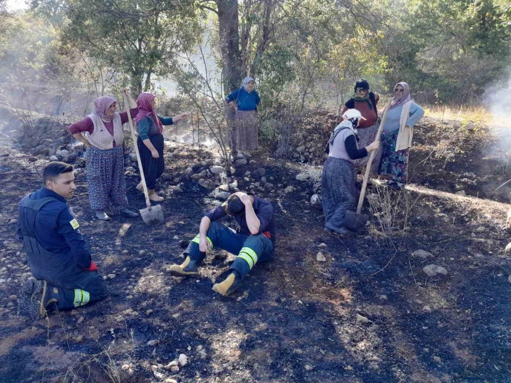 Bozkır’daki yangın büyümeden söndürüldü